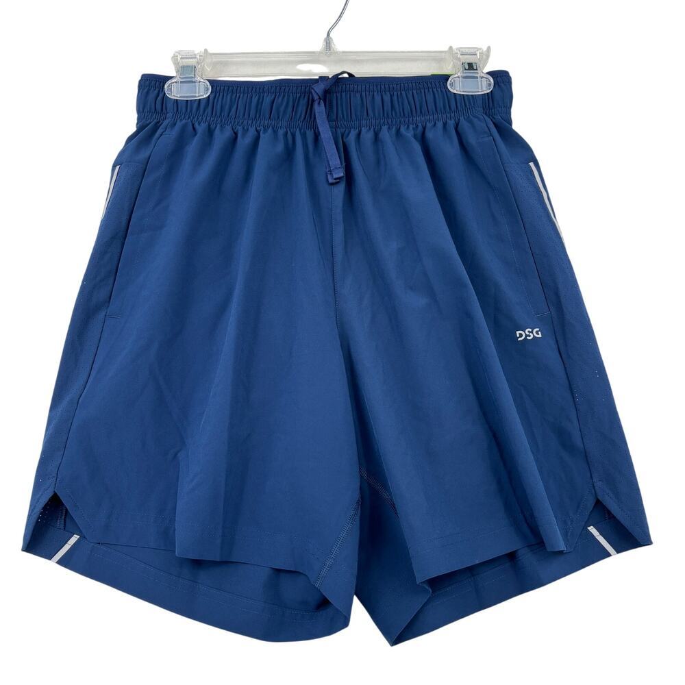 DSG Stride Running Shorts Mens Size S Blue Lined Athletic Workout Casual 7 Inch